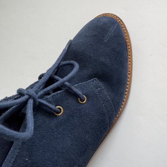 Steve Madden Droid Navy Blue Lace-Up Booties - Picture 8 of 10